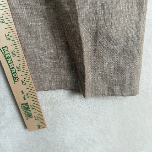 Banana Republic Classic Fit Linen Blend Dress Pants Tan Mens 35/32 Old‎ Money - Picture 4 of 10